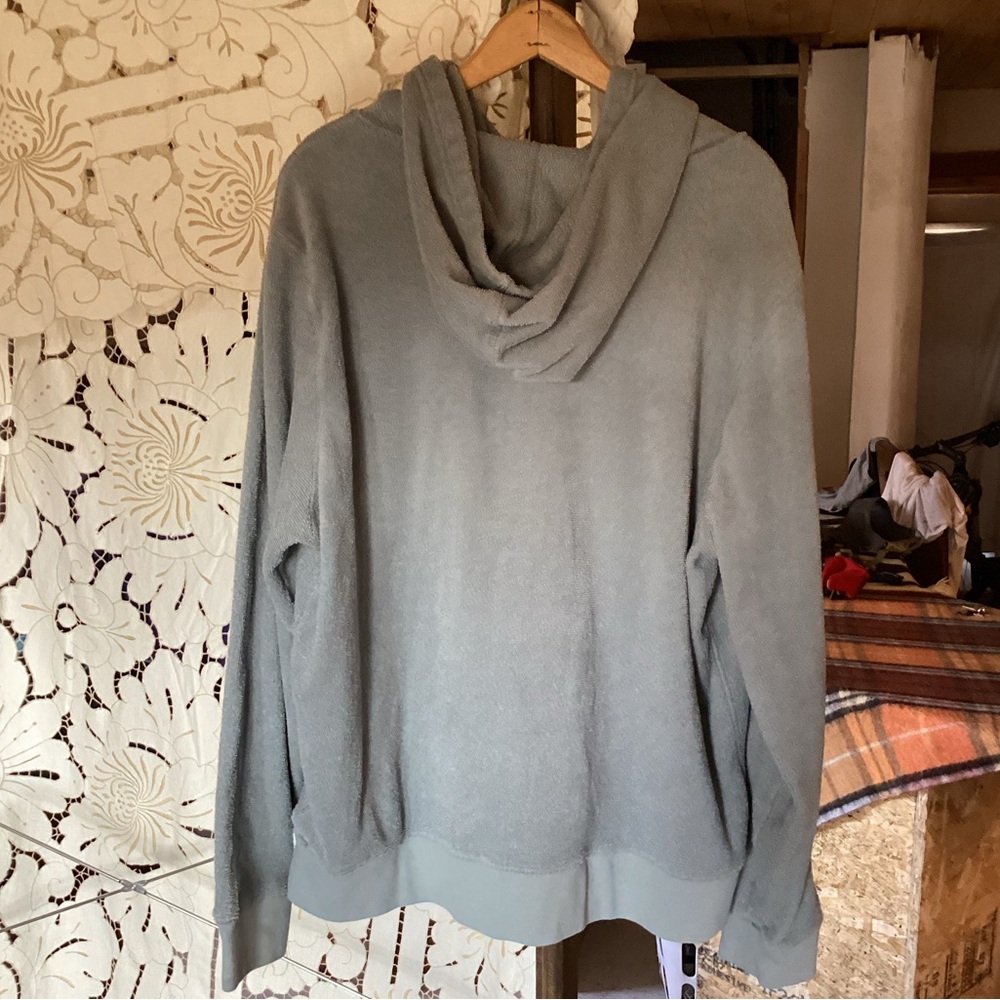 Outerknown Hightide French Terry Kangaroo Hoodie Eucalyptus Green XXL